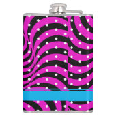 Hot Pink Opti-Dot "Birdie Juice" Flasche Flasche Flachmann (Rückseite)