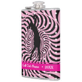 Hot Pink Opti-Dot "Birdie Juice" Flasche Flasche Flachmann (Links)