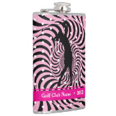 Hot Pink Opti-Dot "Birdie Juice" Flasche Flasche Flachmann (Rechts)