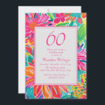 Hot Pink Orange Blume 60. Geburtstag Einladung<br><div class="desc">Heiß rosa,  orange und grün Aquarell tropische Blumen 60. Geburtstag Einladung für sie. Kontaktieren Sie mich,  um Hilfe bei Ihren Anpassungen zu erhalten oder um zusätzliche Matching oder Koordination von Zazzle Produkten für Ihre Veranstaltung zu beantragen.</div>