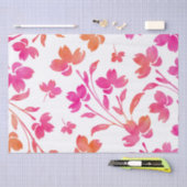 Hot Pink & Orange Blume Seidenpapier (Handwerk)