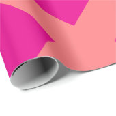 Hot Pink Orange Schachbrett Patterns Boho farbenfr Geschenkpapier (Rolleneckpunkt)