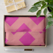 Hot Pink Orange Schachbrett Patterns Boho farbenfr Seidenpapier (Geschenk)