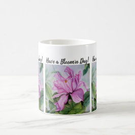 Hot Pink Orchid Wasserfarbe Blume Kaffeetasse