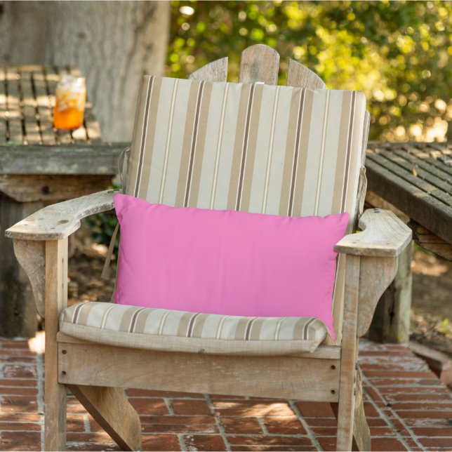 Hot Pink Outdoor Lumbar Kissen (Stuhl )