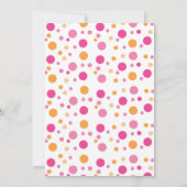 Hot Pink Owl Einladung (Rückseite)