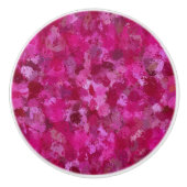 Hot Pink Paint Balls Keramikknauf (Vorderseite)