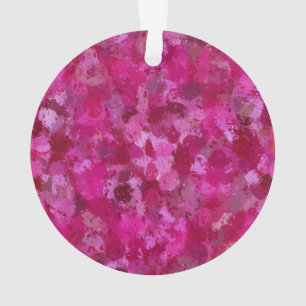 Hot Pink Paint Balls Ornament