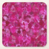 Hot Pink Paint Balls Rechteckiger Pappuntersetzer (Vorderseite)