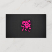 Hot Pink Paintball Visitenkarte (Rückseite)