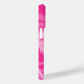 Hot Pink Palm Tree Magenta Fuchsia Mit Monogramm Case-Mate iPhone Hülle (Rückseite / Rechts)