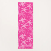 Hot Pink Palm Trees hinzufügen Yogamatte (Vorderseite)