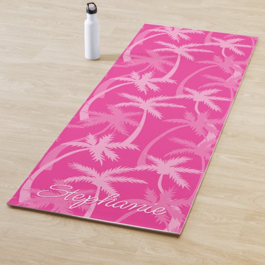 Hot Pink Palm Trees hinzufügen Yogamatte (Beispiel)