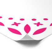 Hot Pink Papado Picado Mis Quince Años Poster (Ecke)