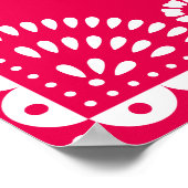Hot Pink Papel Picado Begrüßungszeichen Poster (Ecke)