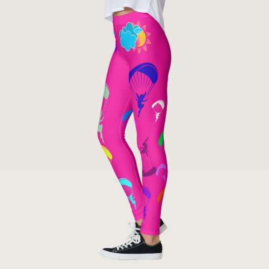Hot Pink Paragliding Pixie Sonnenschein Leggings (Links)