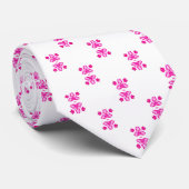 Hot Pink Pattern Socken Krawatte (Gerollt)