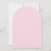 Hot Pink Peonies Arch Confirmation Einladung (Rückseite)