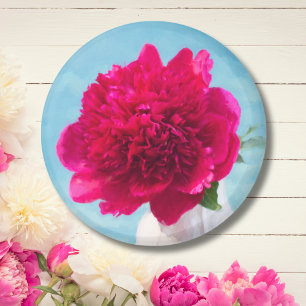 Hot Pink Peony Magnet