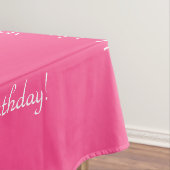 Hot Pink Personalisiert 50. Geburtstag Tischdecken (Beispiel)