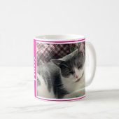 Hot Pink Pet Photos and Names Kaffeetasse (VorderseiteRechts)