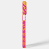 Hot pink pineapple orange yellow gradient retro Case-Mate iPhone hülle (Rückseite / Rechts)