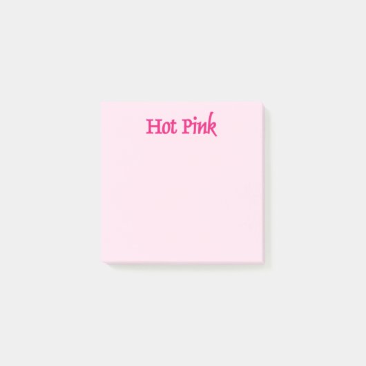 Hot Pink pink Notizblöcke Post-it Klebezettel (Vorderseite)