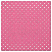 Hot Pink Polka Dot Herz Stoff (Muster)