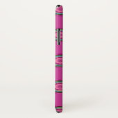 Hot Pink Polka Dot Pattern Case-Mate iPhone Hülle (Hinten/Rechts)