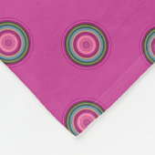 Hot Pink Polka Dot Pattern Fleecedecke (Ecke)