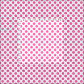 Hot Pink Polka Dot Stoff (Kachel)