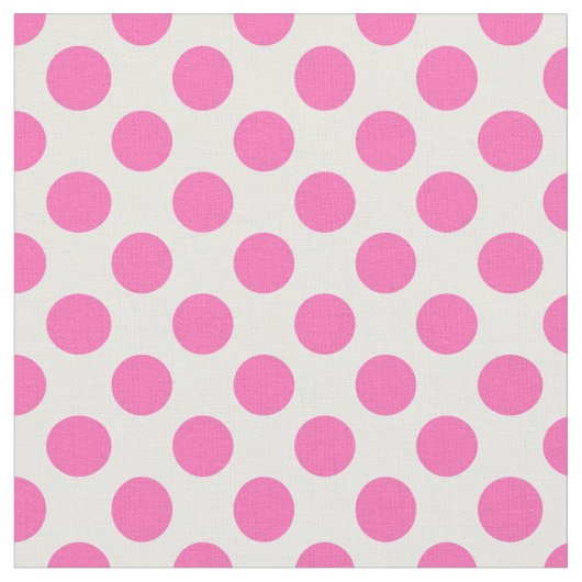 Hot Pink Polka Dot Stoff (Nahaufnahme)