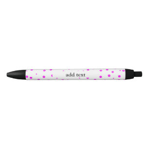 Hot Pink Polka Dots (2. Farbe hinzufügen) Kugelschreiber