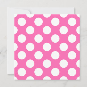 Hot Pink Polka Dots Einladung