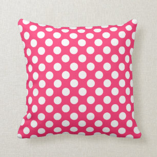 Hot Pink Polka Dots Kissen