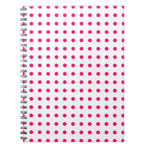 Hot Pink Polka Dots Notizblock