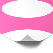 Hot Pink Polka Dots Poster (Ecke)