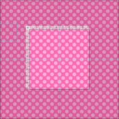 Hot Pink Polka Dots Stoff (Kachel)