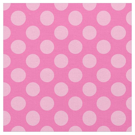 Hot Pink Polka Dots Stoff (Nahaufnahme)