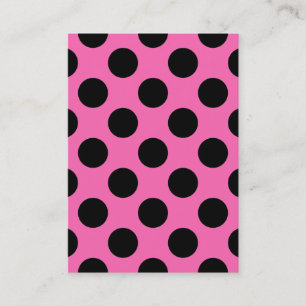 Hot Pink Polka Dots Visitenkarte