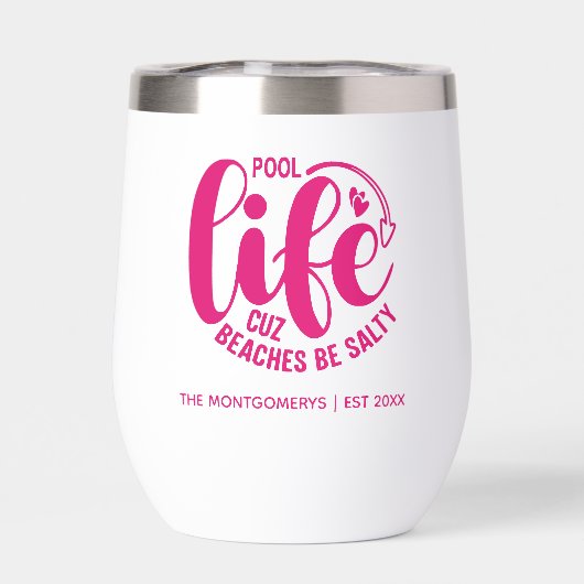 Hot Pink Pool Life (Rückseite)