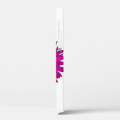 Hot Pink Pop Art Sonnenblumen Case-Mate iPhone Hülle (Rückseite / Links)