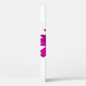 Hot Pink Pop Art Sonnenblumen Case-Mate iPhone Hülle (Rückseite / Rechts)