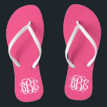 Hot Pink Preppy Script Monogram Badesandalen<br><div class="desc">BITTE KONTAKTIEREN SIE MICH VOR DER BESTELLUNG MIT IHREN MONOGRAMM-INITIALEN IN DIESER BESTELLUNG: ERSTE, LETZTE, MITTLERE. Ich werde Ihre Monografie anpassen und Ihnen den Link zu bestellen. Bitte warten Sie bis ich Ihnen den Link mit Ihrem individuellen Design geschickt habe. Niedliche Preppy drehe Sandalen personalisiert mit einem benutzerdefinierten Skript-Monogramm drehen....</div>