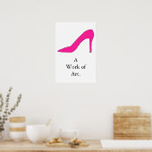 Hot-Pink-Pumpe Poster (Küche)