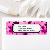 Hot Pink Purple Blumen Vögel Schmetterlinge Blumen (Insitu)