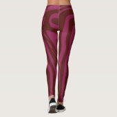Hot pink &purple zebra print pattern  leggings (Rückseite)