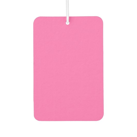 Hot Pink Rectangle Air Freshener Autolufterfrischer (Vorderseite)