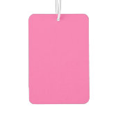 Hot Pink Rectangle Air Freshener Autolufterfrischer (Rückseite)