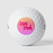 Hot Pink Reverse Callaway Warbird Golf Bälle 3 Ps (Vorderseite)